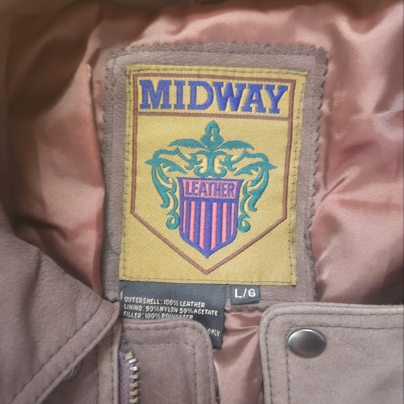 Vintage Midway Leather Bomber Jacket - Picture 2 of 13